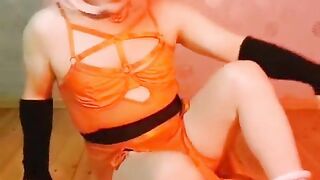 Ultra-cute White Guy Sissy in Her Pansy