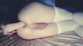 Sissy FemBoy Rock Hard Plow and Gape her Fuck-Hole with fresh Fuck Stick ! Gape too the Crimson ...