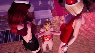 Dark-Hued chick with cougar HERMAPHRODITISM in vid GamePlay