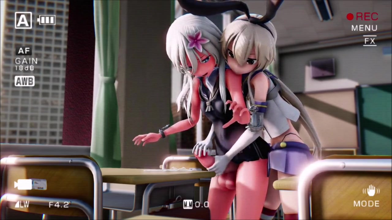 1280px x 720px - After College With Hermaphroditism Ro-chan & Shimakaze (MMD Futa)